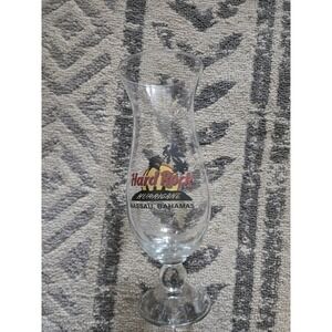 Hard Rock Cafe Hurricane Glass Nassau Bahamas‎ Collectible Drinkware Island